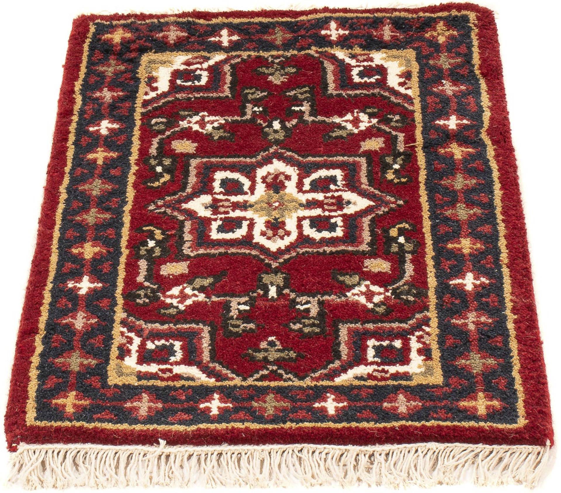 morgenland Orientteppich »Orient - 60 x 40 cm - dunkelrot«, rechteckig, Wohnzimmer, Handgeknüpft, Einzelstück mit Zertifikat von morgenland