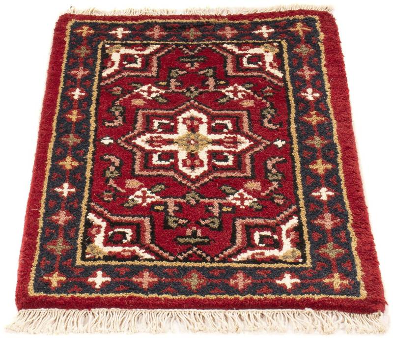 morgenland Orientteppich »Orient - 60 x 40 cm - dunkelrot«, rechteckig, Wohnzimmer, Handgeknüpft, Einzelstück mit Zertifikat von morgenland