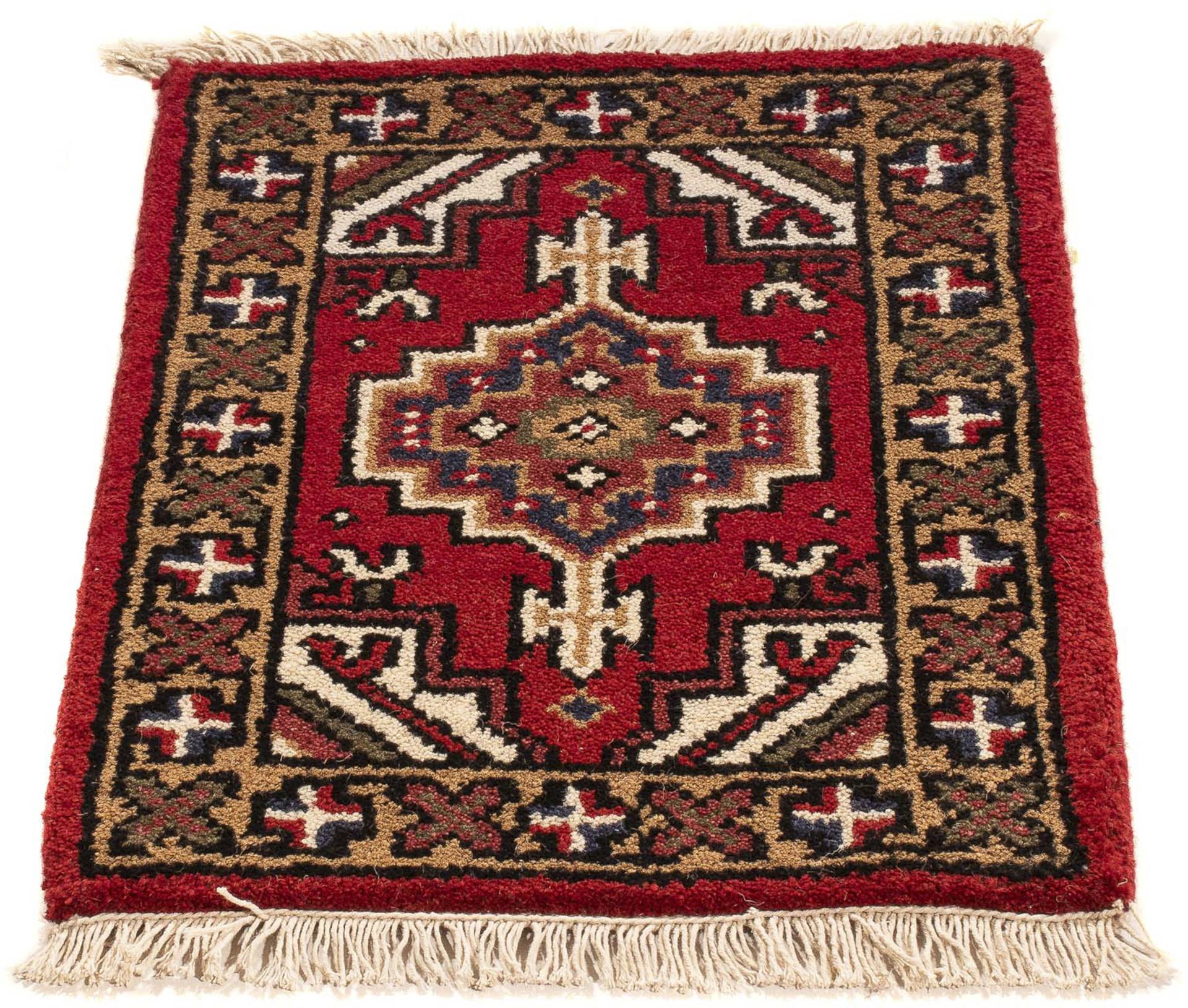 morgenland Orientteppich »Orient - 60 x 40 cm - dunkelrot«, rechteckig, Wohnzimmer, Handgeknüpft, Einzelstück mit Zertifikat von morgenland