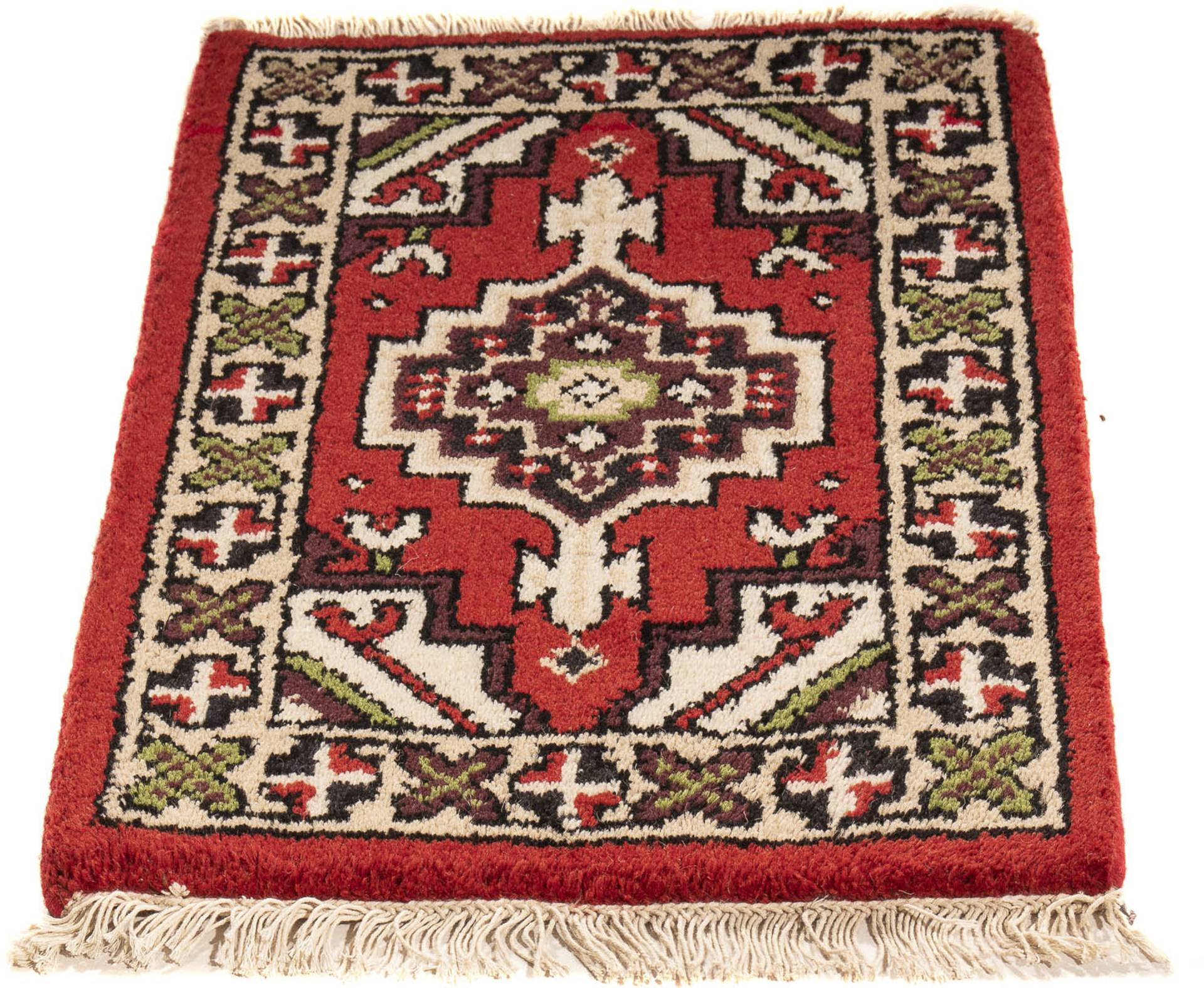 morgenland Orientteppich »Orient - 60 x 40 cm - dunkelrot«, rechteckig, Wohnzimmer, Handgeknüpft, Einzelstück mit Zertifikat von morgenland