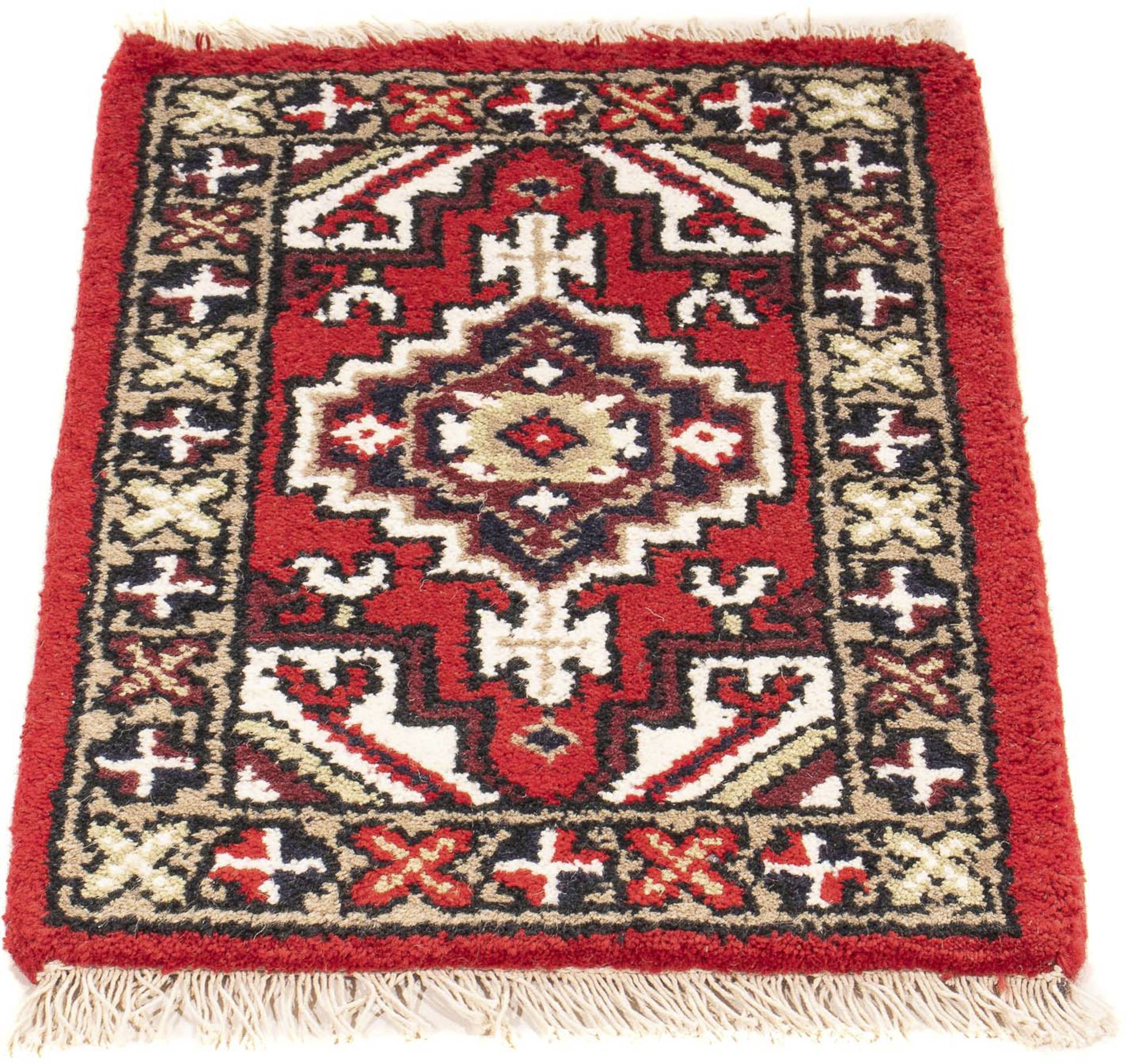 morgenland Orientteppich »Orient - 60 x 40 cm - dunkelrot«, rechteckig, Wohnzimmer, Handgeknüpft, Einzelstück mit Zertifikat von morgenland