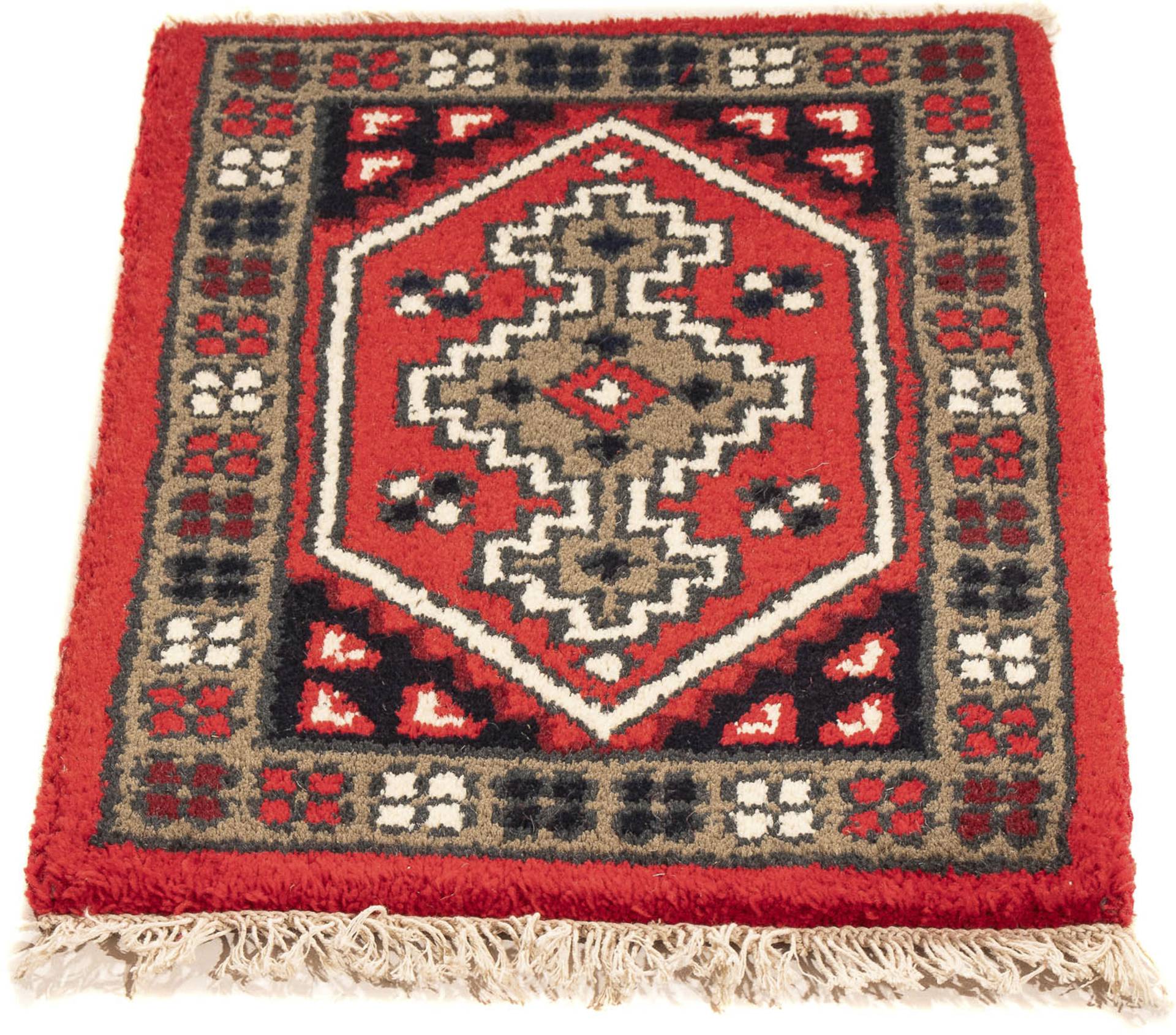 morgenland Orientteppich »Orient - 60 x 40 cm - rot«, rechteckig, Wohnzimmer, Handgeknüpft, Einzelstück mit Zertifikat von morgenland