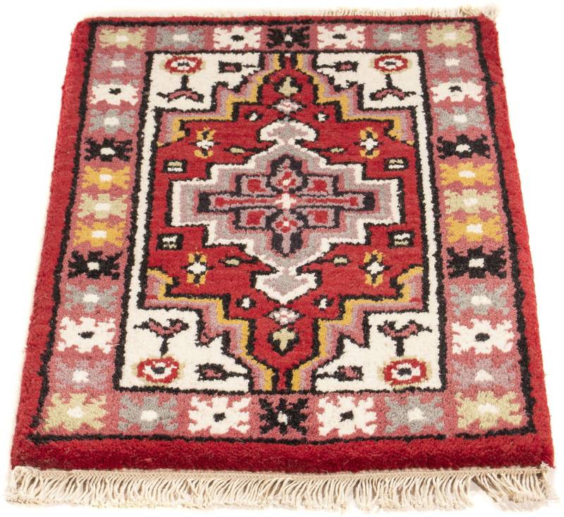 morgenland Orientteppich »Orient - 60 x 40 cm - rot«, rechteckig, 9 mm Höhe, Wohnzimmer, Handgeknüpft, Einzelstück mit Zertifikat von morgenland