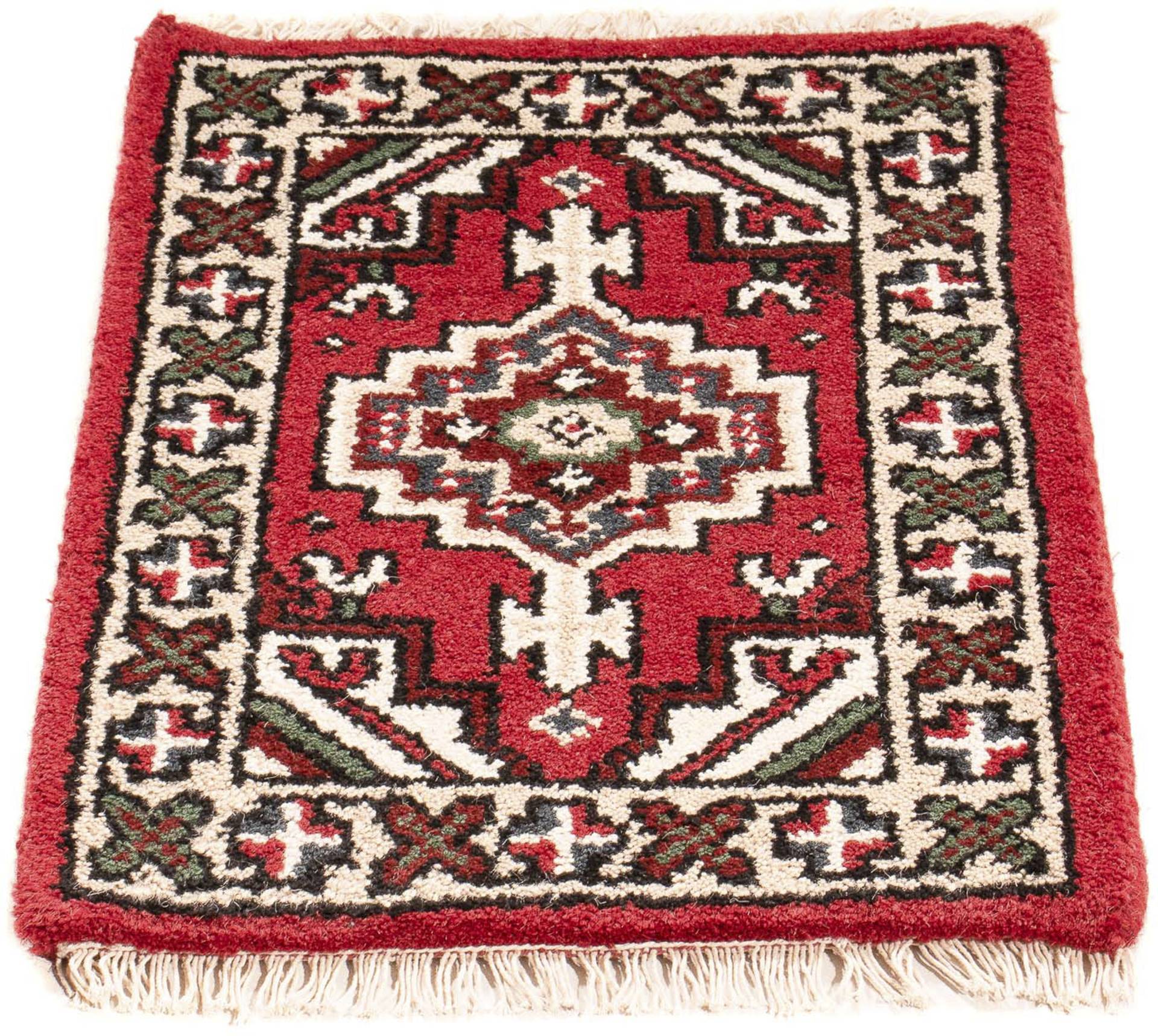 morgenland Orientteppich »Orient - 60 x 40 cm - rot«, rechteckig, Wohnzimmer, Handgeknüpft, Einzelstück mit Zertifikat von morgenland