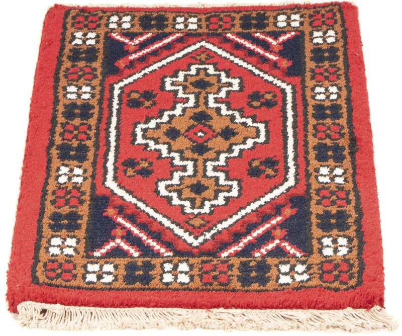 morgenland Orientteppich »Orient - 60 x 40 cm - rot«, rechteckig, Wohnzimmer, Handgeknüpft, Einzelstück mit Zertifikat von morgenland