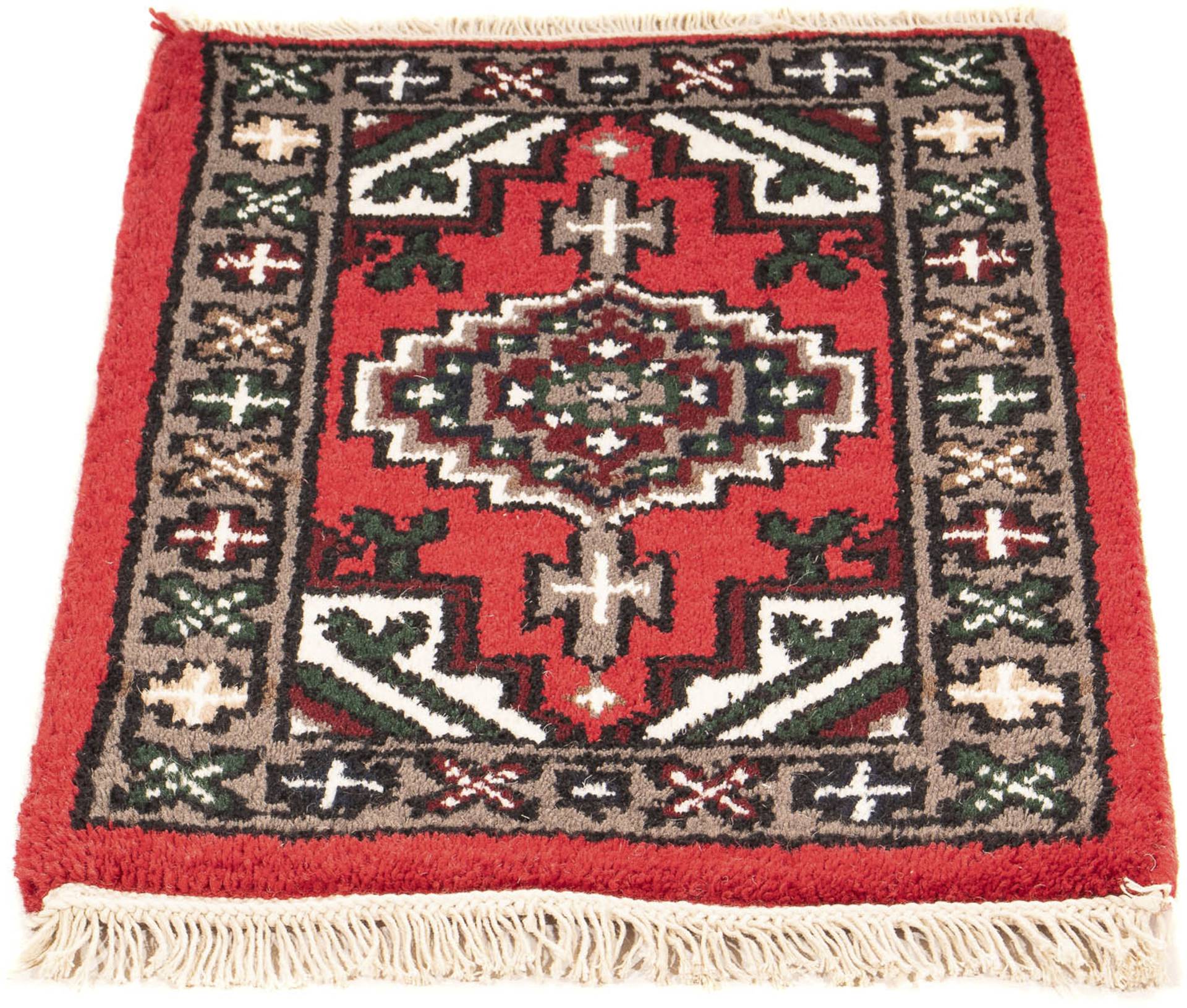 morgenland Orientteppich »Orient - 60 x 40 cm - rot«, rechteckig, Wohnzimmer, Handgeknüpft, Einzelstück mit Zertifikat von morgenland