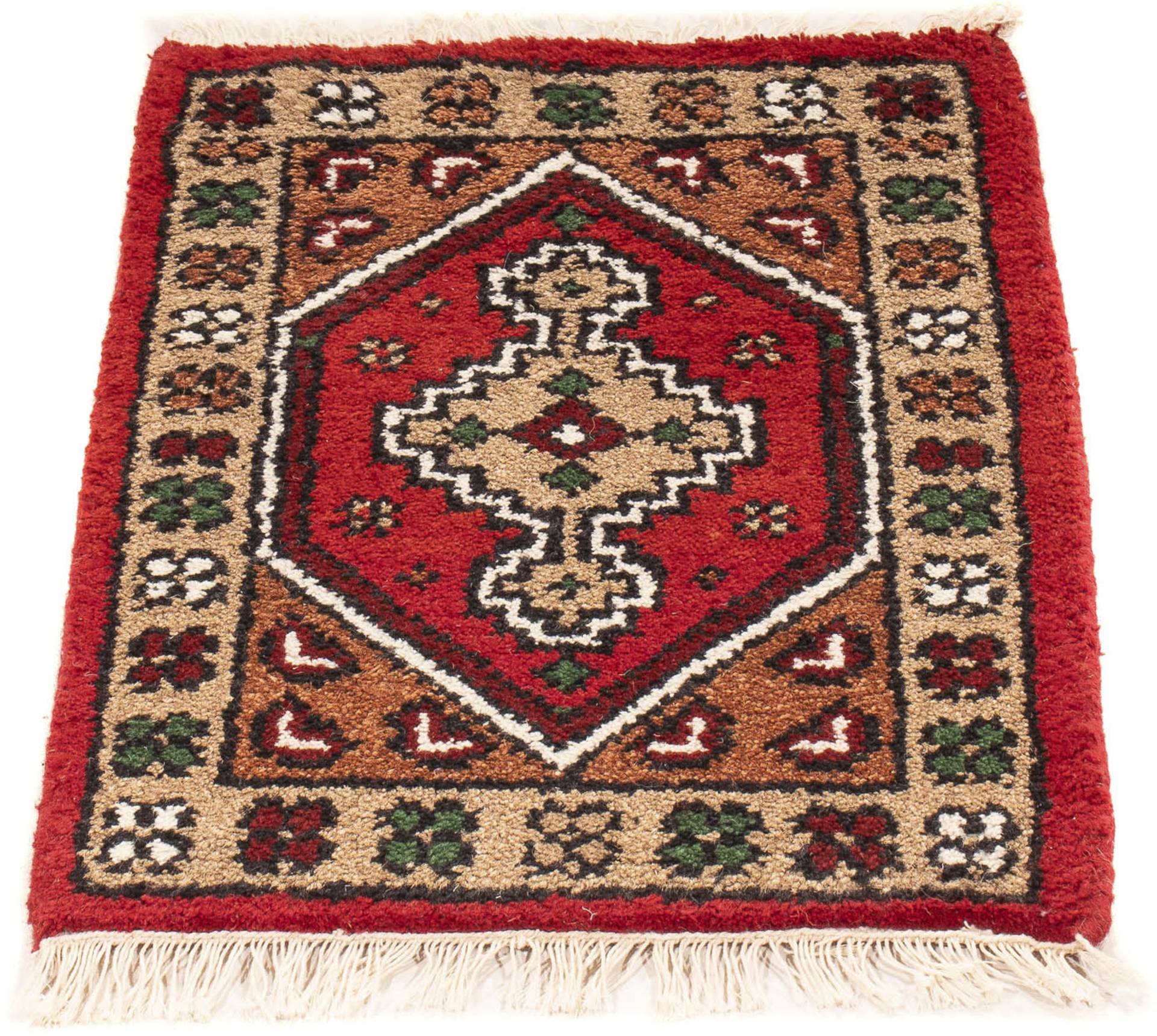 morgenland Orientteppich »Orient - 60 x 40 cm - rot«, rechteckig, Wohnzimmer, Handgeknüpft, Einzelstück mit Zertifikat von morgenland