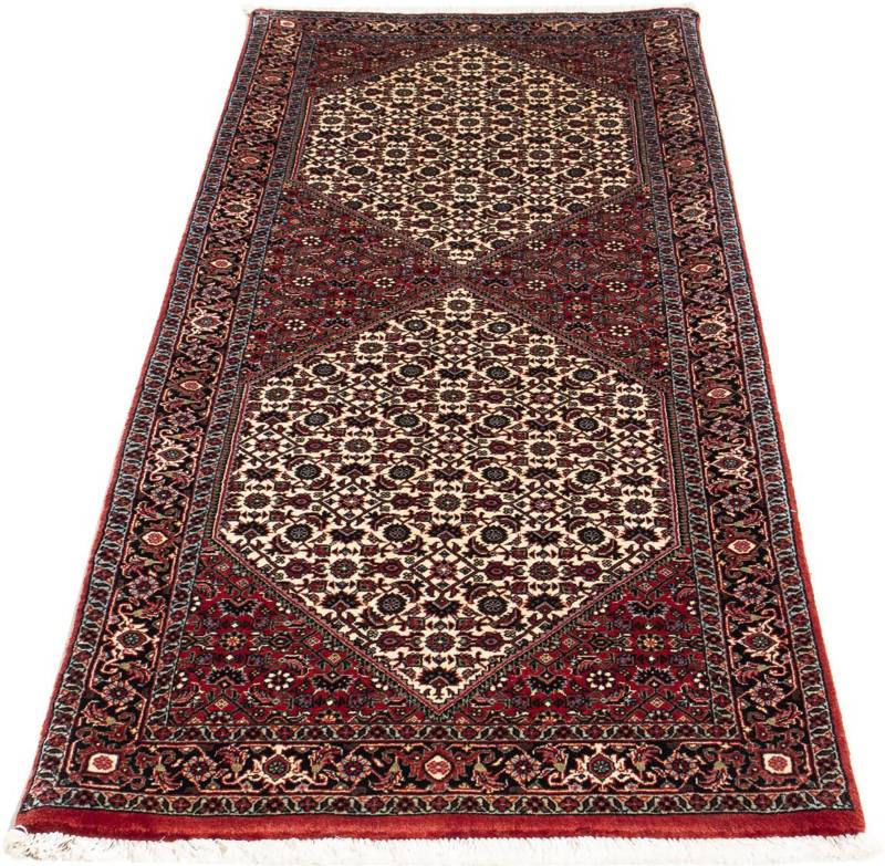 morgenland Orientteppich »Perser - Bidjar - 188 x 73 cm - rot«, rechteckig, 15 mm Höhe, Wohnzimmer, Handgeknüpft, Einzelstück mit Zertifikat von morgenland