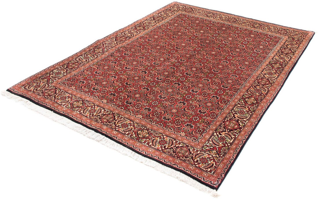 morgenland Orientteppich »Perser - Bidjar - 205 x 141 cm - dunkelrot«, rechteckig, Wohnzimmer, Handgeknüpft, Einzelstück mit Zertifikat von morgenland