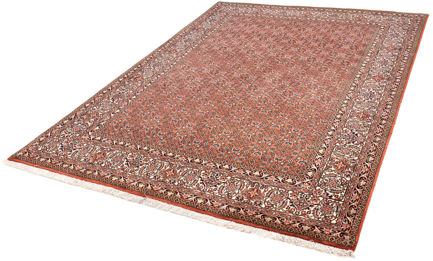 morgenland Orientteppich »Perser - Bidjar - 237 x 168 cm - hellrot«, rechteckig, Wohnzimmer, Handgeknüpft, Einzelstück mit Zertifikat von morgenland