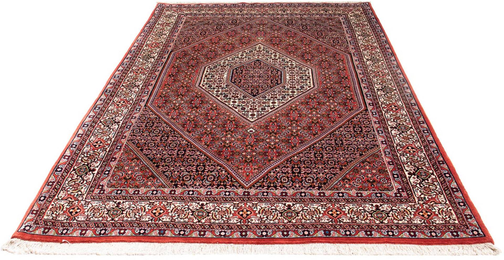 morgenland Orientteppich »Perser - Bidjar - 263 x 168 cm - rot«, rechteckig, Wohnzimmer, Handgeknüpft, Einzelstück mit Zertifikat von morgenland