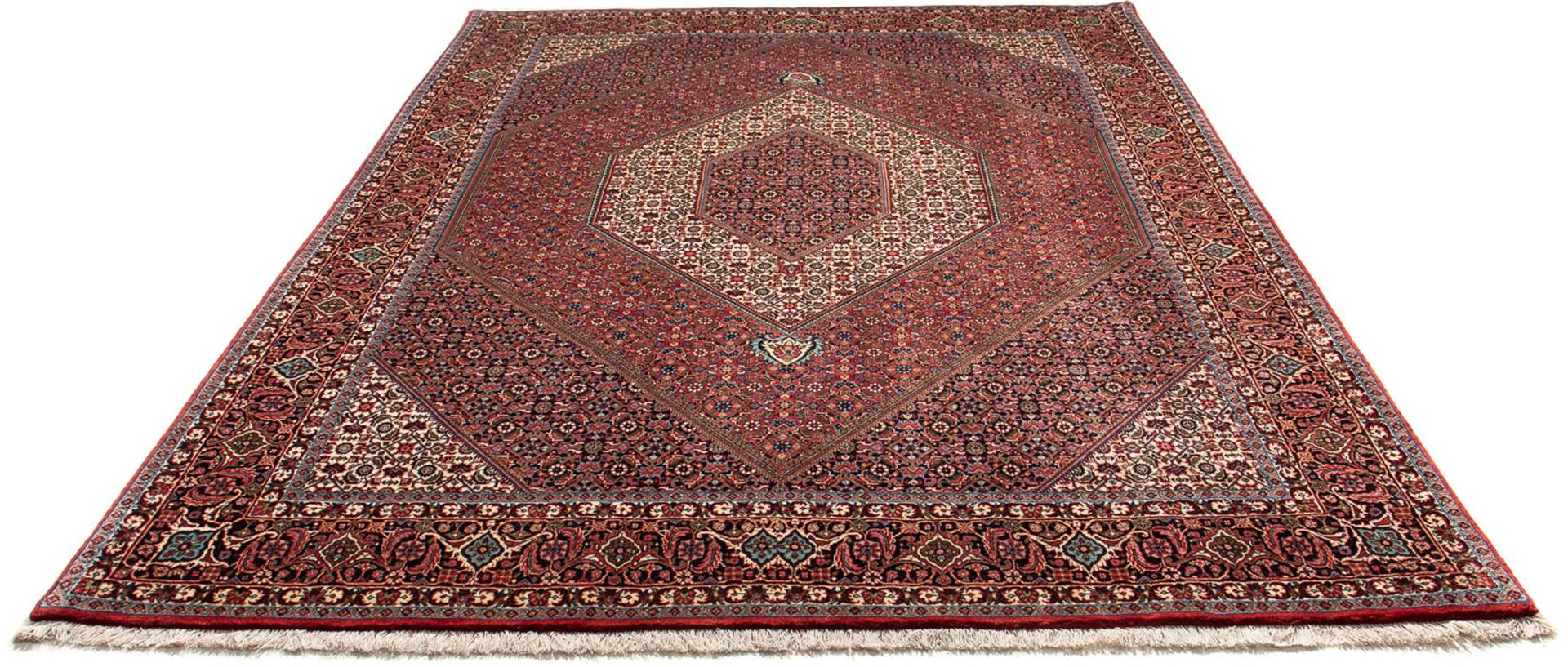 morgenland Orientteppich »Perser - Bidjar - 288 x 207 cm - hellrot«, rechteckig, 15 mm Höhe, Wohnzimmer, Handgeknüpft, Einzelstück mit Zertifikat von morgenland