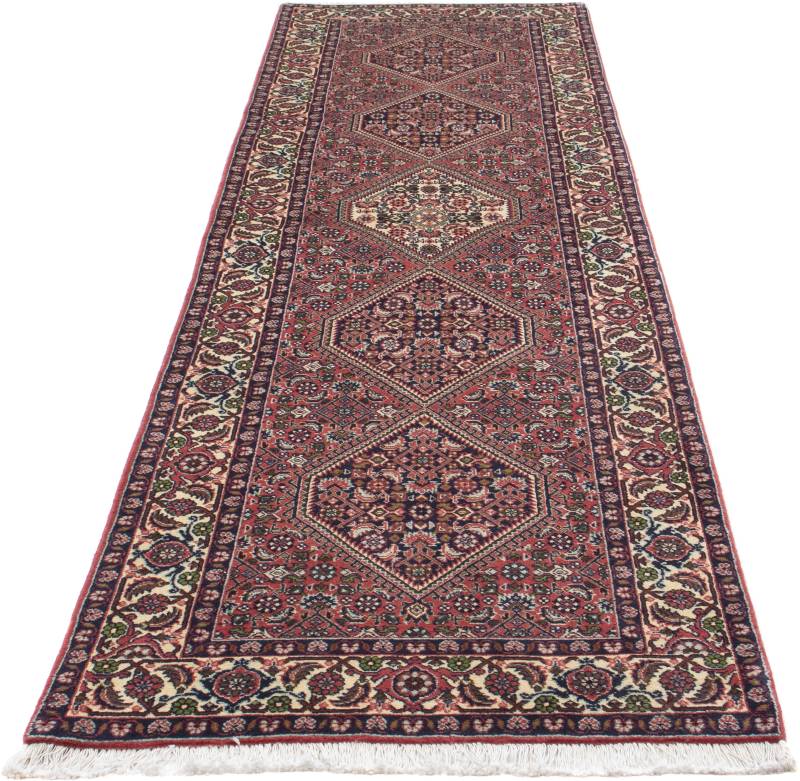 morgenland Orientteppich »Perser - Bidjar - 290 x 82 cm - hellrot«, rechteckig, 15 mm Höhe, Wohnzimmer, Handgeknüpft, Einzelstück mit Zertifikat von morgenland