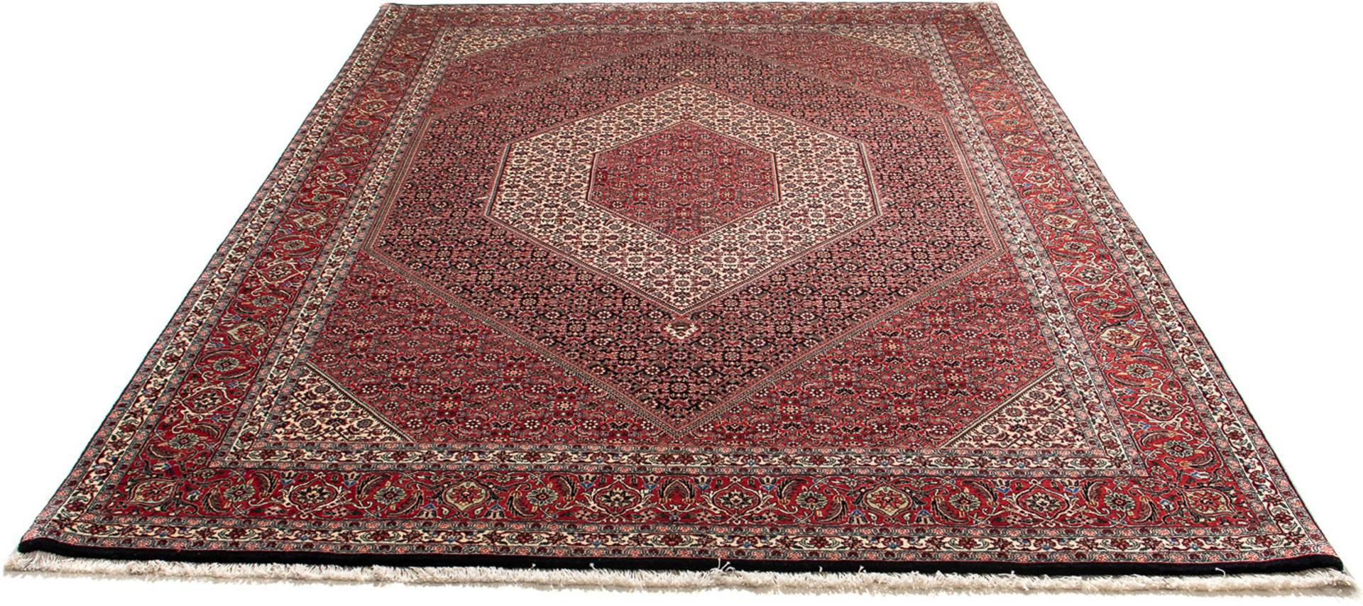 morgenland Orientteppich »Perser - Bidjar - 293 x 203 cm - hellrot«, rechteckig, Wohnzimmer, Handgeknüpft, Einzelstück mit Zertifikat von morgenland