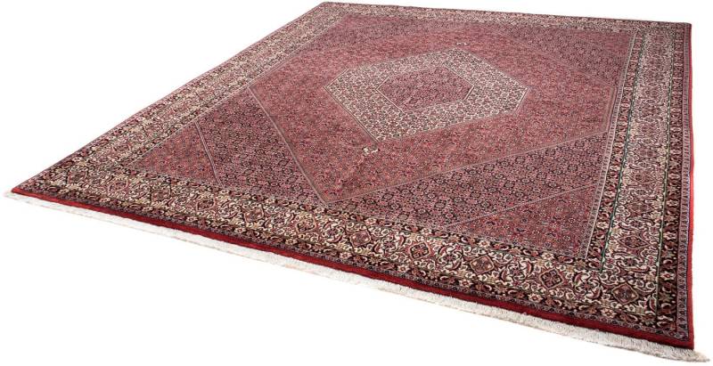 morgenland Orientteppich »Perser - Bidjar - 293 x 248 cm - hellrot«, rechteckig, 15 mm Höhe, Wohnzimmer, Handgeknüpft, Einzelstück mit Zertifikat von morgenland