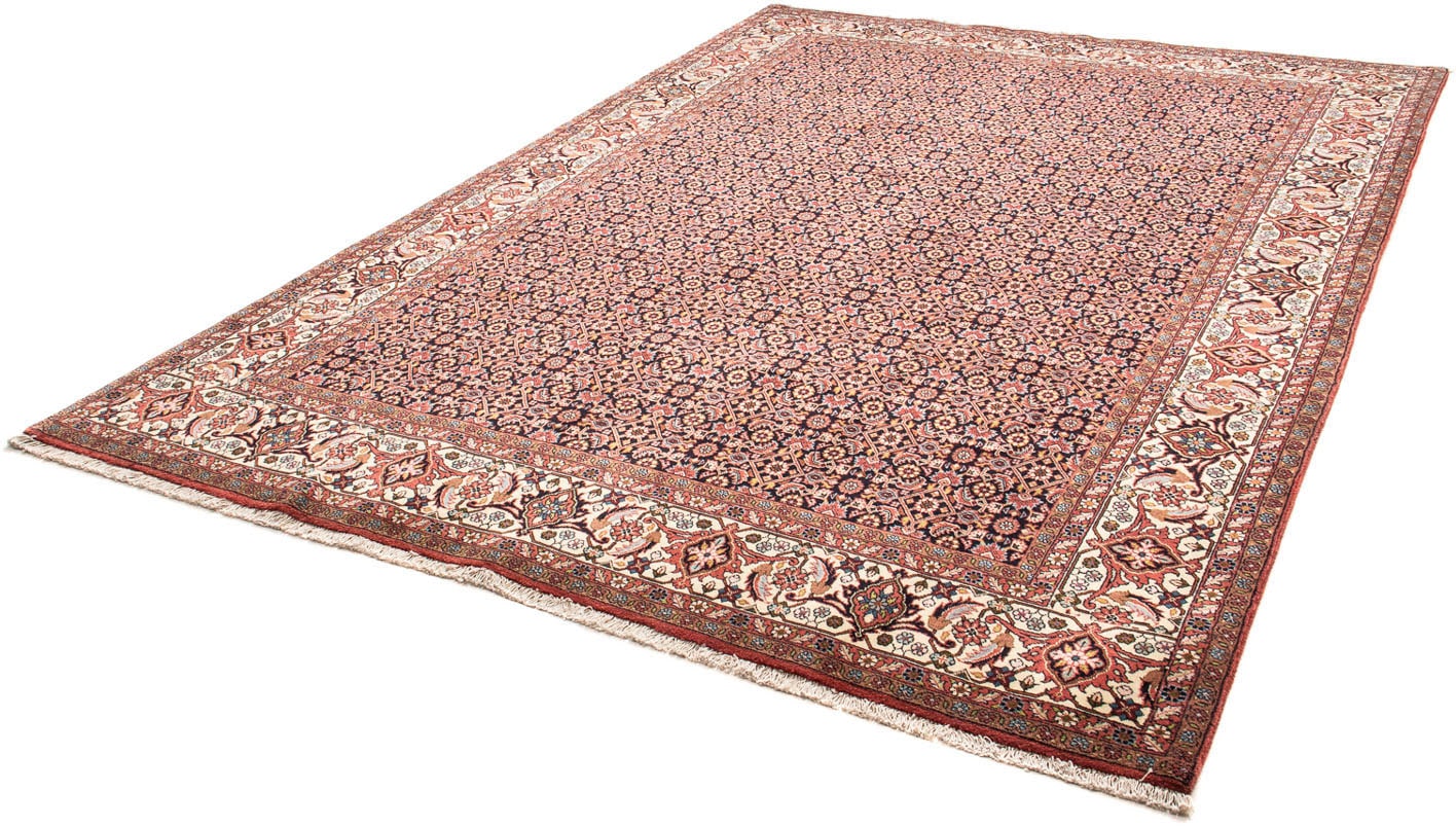 morgenland Orientteppich »Perser - Bidjar - 297 x 202 cm - hellrot«, rechteckig, 15 mm Höhe, Wohnzimmer, Handgeknüpft, Einzelstück mit Zertifikat von morgenland