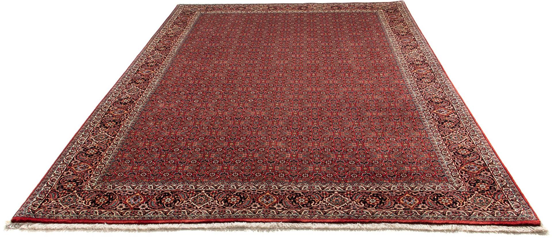 morgenland Orientteppich »Perser - Bidjar - 298 x 205 cm - dunkelrot«, rechteckig, Wohnzimmer, Handgeknüpft, Einzelstück mit Zertifikat von morgenland