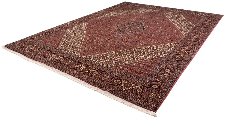 morgenland Orientteppich »Perser - Bidjar - 342 x 250 cm - braun«, rechteckig, Wohnzimmer, Handgeknüpft, Einzelstück mit Zertifikat von morgenland