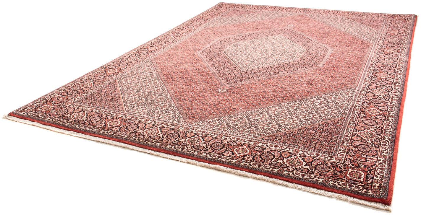 morgenland Orientteppich »Perser - Bidjar - 355 x 248 cm - hellrot«, rechteckig, 15 mm Höhe, Wohnzimmer, Handgeknüpft, Einzelstück mit Zertifikat von morgenland