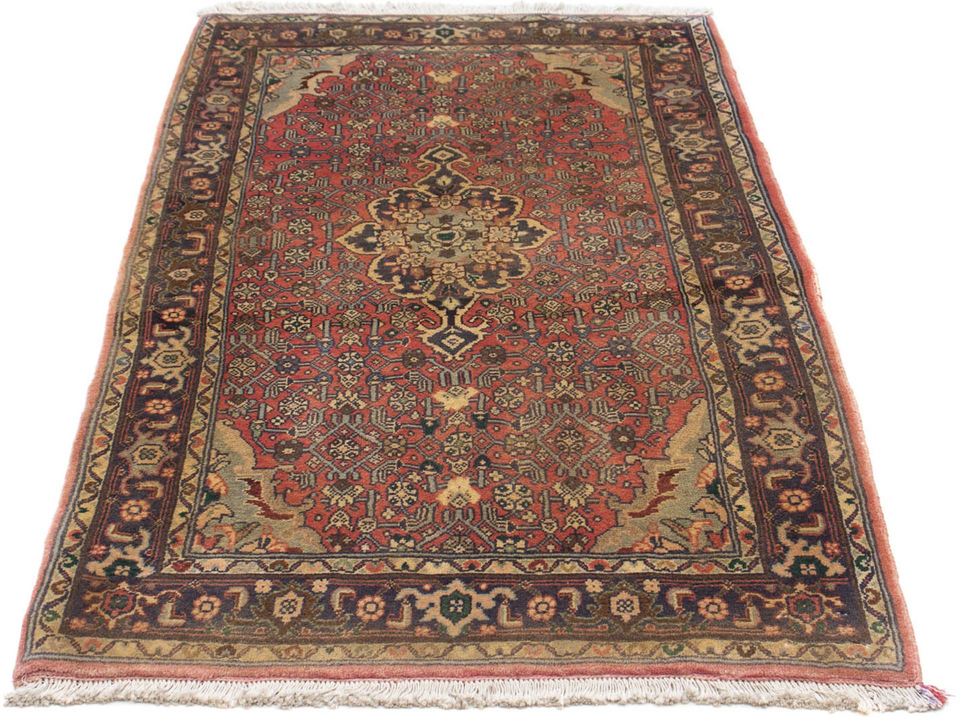 morgenland Orientteppich »Perser - Classic - 143 x 85 cm - hellrot«, rechteckig, 10 mm Höhe, Wohnzimmer, Handgeknüpft, Einzelstück mit Zertifikat von morgenland