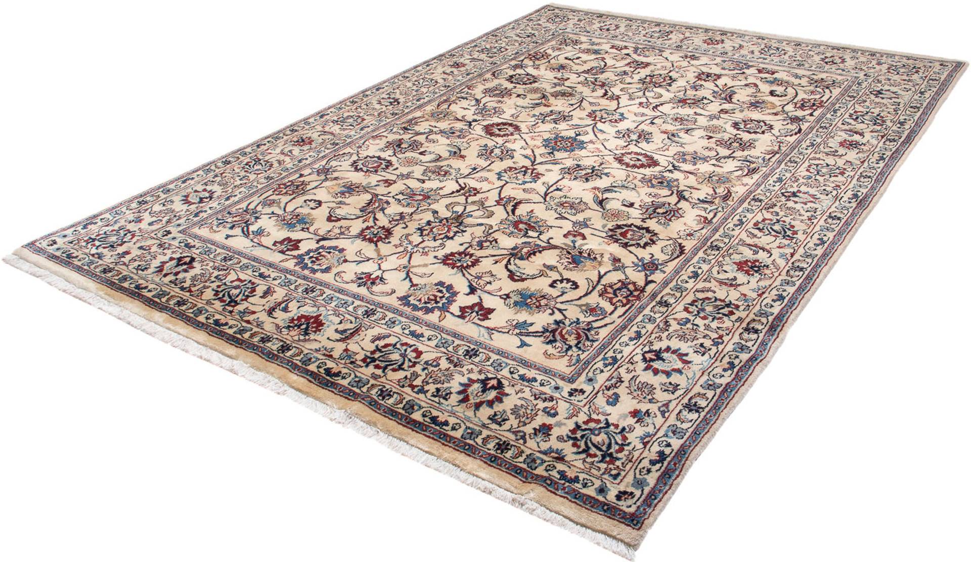 morgenland Orientteppich »Perser - Classic - 277 x 193 cm - beige«, rechteckig, Wohnzimmer, Handgeknüpft, Einzelstück mit Zertifikat von morgenland