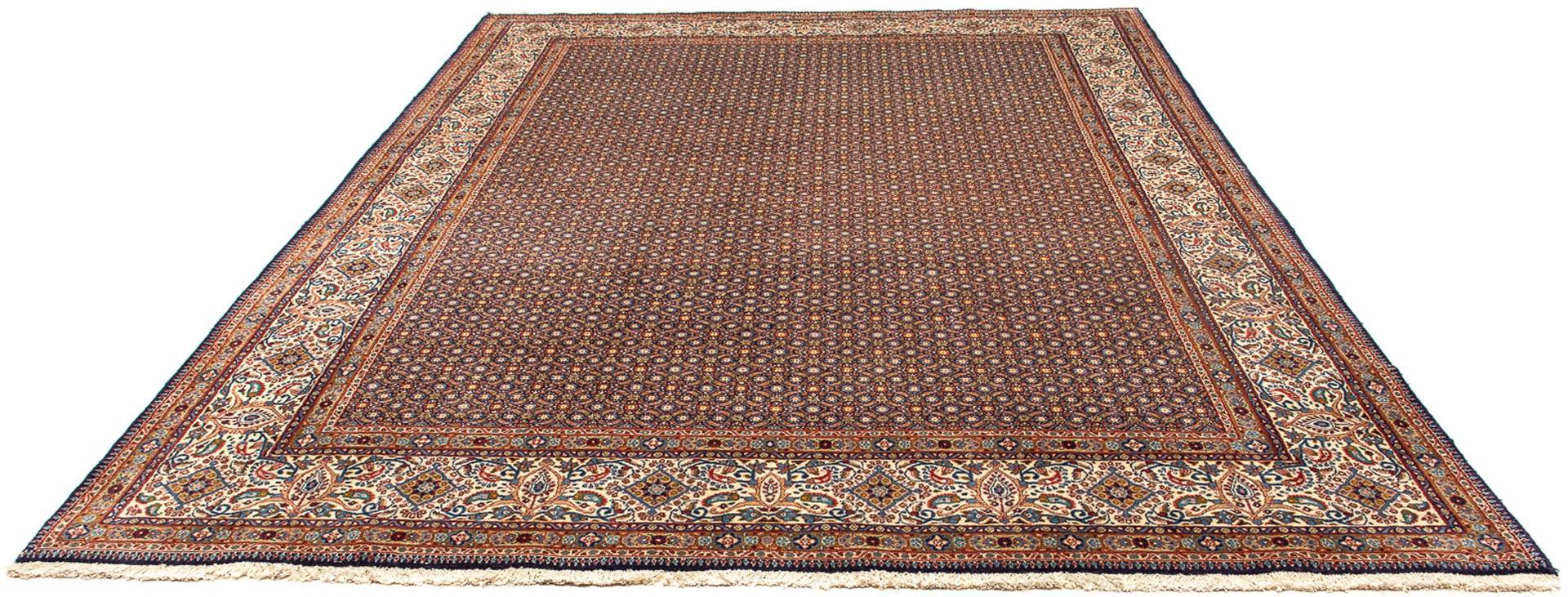 morgenland Orientteppich »Perser - Classic - 346 x 246 cm - dunkelbraun«, rechteckig, Wohnzimmer, Handgeknüpft, Einzelstück mit Zertifikat von morgenland