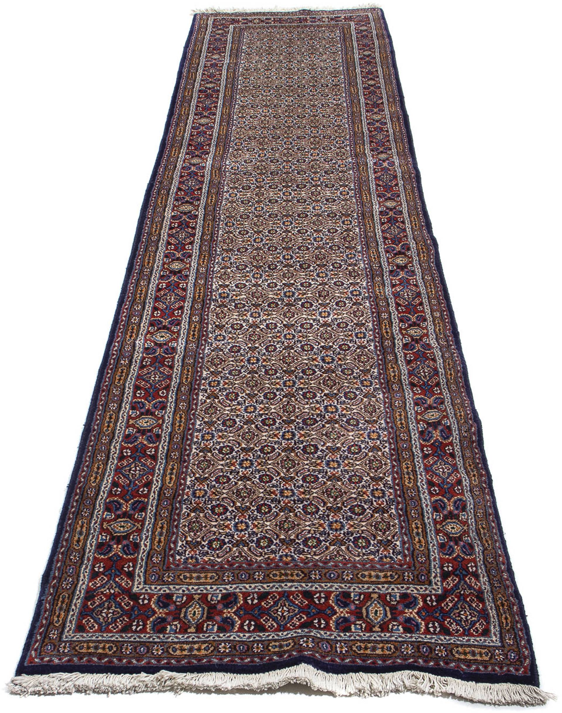 morgenland Orientteppich »Perser - Classic - 381 x 80 cm - mehrfarbig«, rechteckig, 10 mm Höhe, Wohnzimmer, Handgeknüpft, Einzelstück mit Zertifikat von morgenland