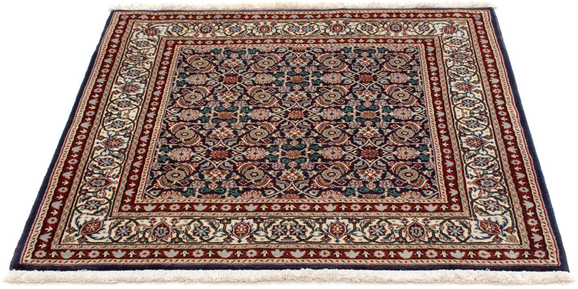 morgenland Orientteppich »Perser - Classic quadratisch - 102 x 100 cm - dunkelblau«, quadratisch, Wohnzimmer, Handgeknüpft, Einzelstück mit Zertifikat von morgenland