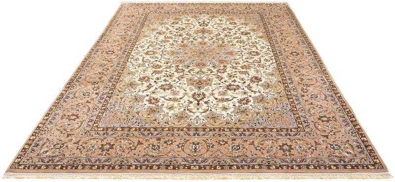 morgenland Orientteppich »Perser - Isfahan - Premium - 291 x 200 cm - hellbraun«, rechteckig, 6 mm Höhe, Wohnzimmer, Handgeknüpft, Einzelstück mit Zertifikat von morgenland