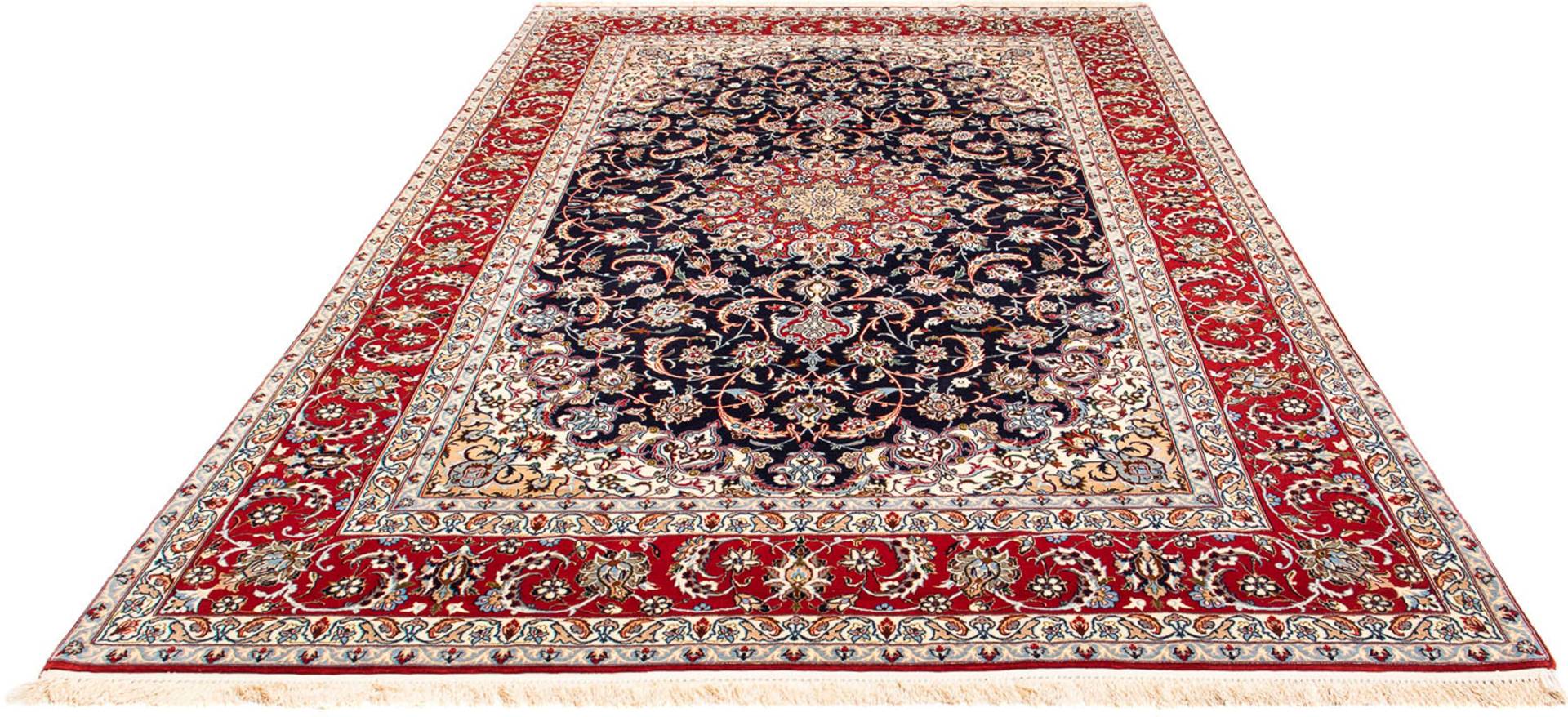 morgenland Orientteppich »Perser - Isfahan - Premium - 306 x 202 cm - rot«, rechteckig, 6 mm Höhe, Wohnzimmer, Handgeknüpft, Einzelstück mit Zertifikat von morgenland