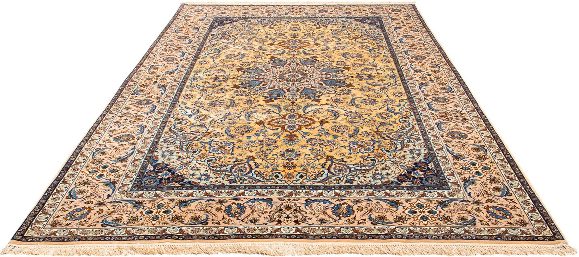 morgenland Orientteppich »Perser - Isfahan - Premium - 310 x 206 cm - beige«, rechteckig, Wohnzimmer, Handgeknüpft, Einzelstück mit Zertifikat von morgenland