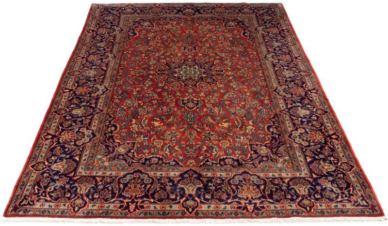 morgenland Orientteppich »Perser - Keshan - 222 x 140 cm - rost«, rechteckig, Wohnzimmer, Handgeknüpft, Einzelstück mit Zertifikat von morgenland