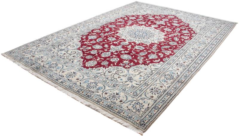 morgenland Orientteppich »Perser - Nain - 296 x 206 cm - rot«, rechteckig, 10 mm Höhe, Wohnzimmer, Handgeknüpft, Einzelstück mit Zertifikat von morgenland