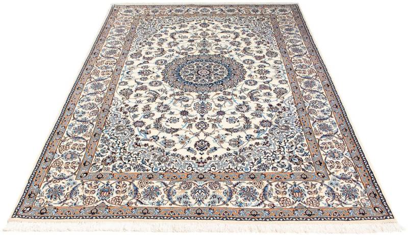 morgenland Orientteppich »Perser - Nain - Premium - 216 x 134 cm - beige«, rechteckig, Wohnzimmer, Handgeknüpft, Einzelstück mit Zertifikat von morgenland