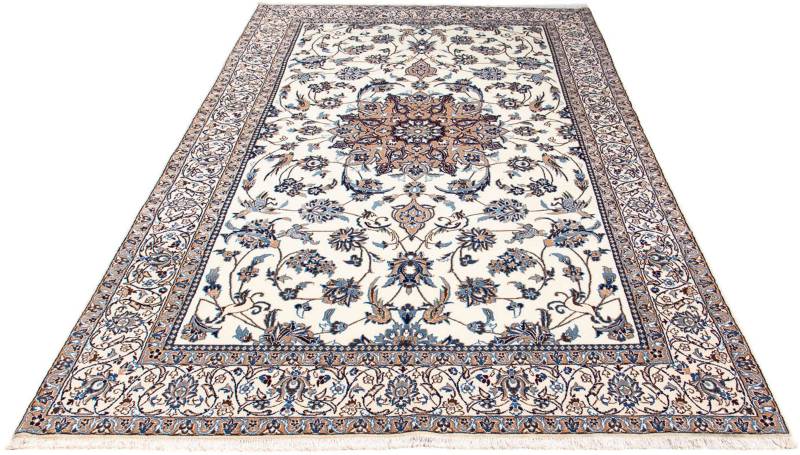 morgenland Orientteppich »Perser - Nain - Royal - 261 x 155 cm - beige«, rechteckig, 10 mm Höhe, Wohnzimmer, Handgeknüpft, Einzelstück mit Zertifikat von morgenland