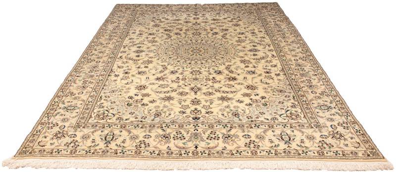 morgenland Orientteppich »Perser - Nain - Royal - 323 x 212 cm - beige«, rechteckig, Wohnzimmer, Handgeknüpft, Einzelstück mit Zertifikat von morgenland