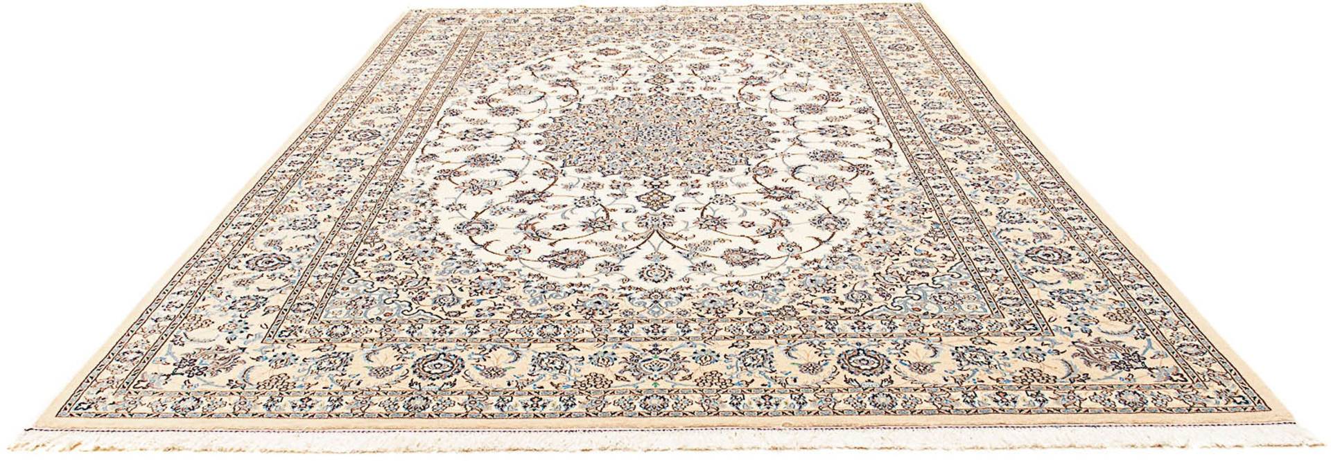 morgenland Orientteppich »Perser - Nain - Royal - 338 x 249 cm - beige«, rechteckig, Wohnzimmer, Handgeknüpft, Einzelstück mit Zertifikat von morgenland