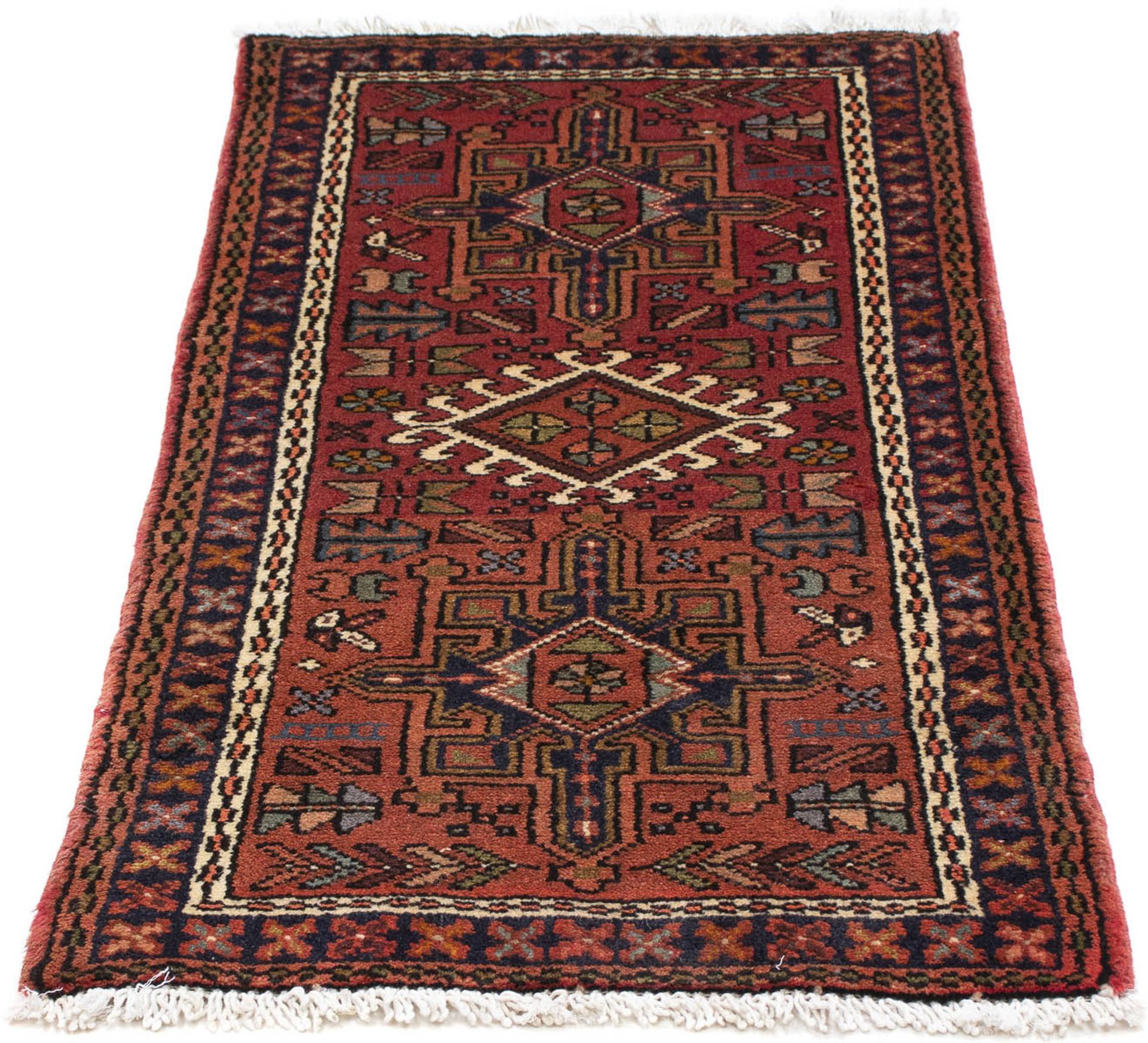 morgenland Orientteppich »Perser - Nomadic - 116 x 60 cm - dunkelrot«, rechteckig, 10 mm Höhe, Wohnzimmer, Handgeknüpft, Einzelstück mit Zertifikat von morgenland