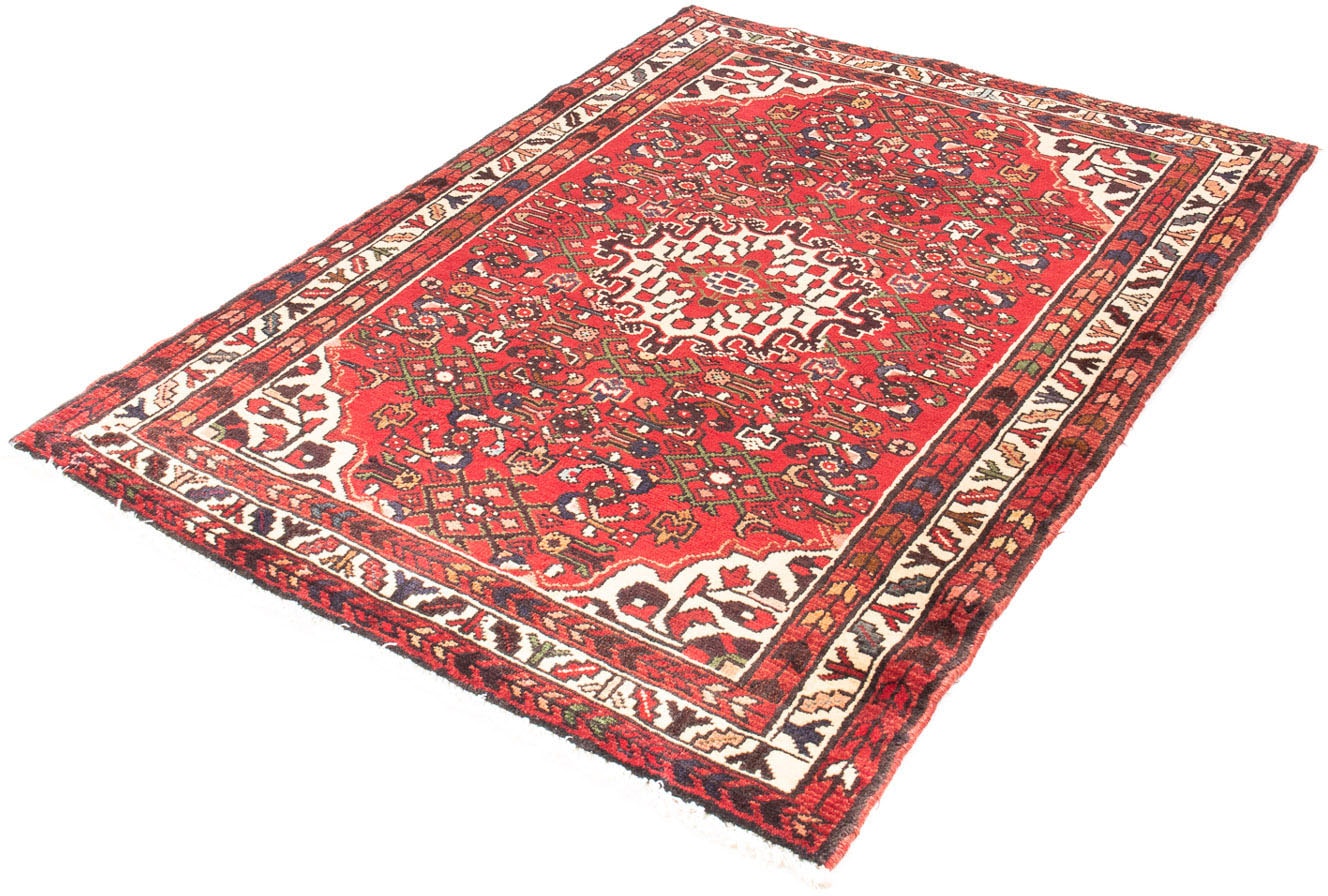 morgenland Orientteppich »Perser - Nomadic - 150 x 115 cm - rot«, rechteckig, Wohnzimmer, Handgeknüpft, Einzelstück mit Zertifikat von morgenland