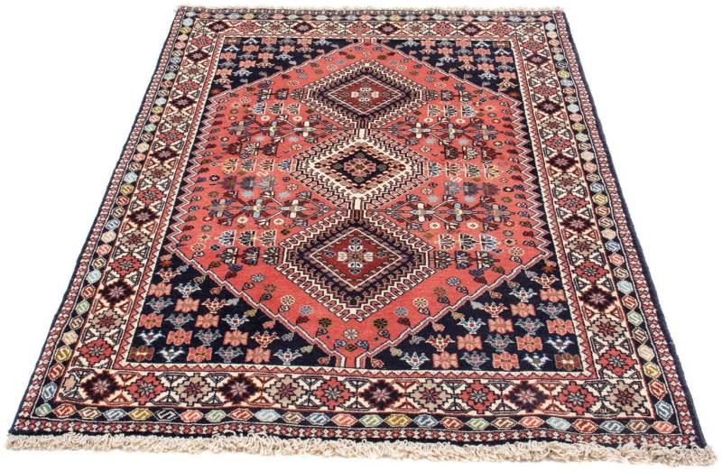 morgenland Orientteppich »Perser - Nomadic - 153 x 100 cm - hellrot«, rechteckig, 10 mm Höhe, Wohnzimmer, Handgeknüpft, Einzelstück mit Zertifikat von morgenland