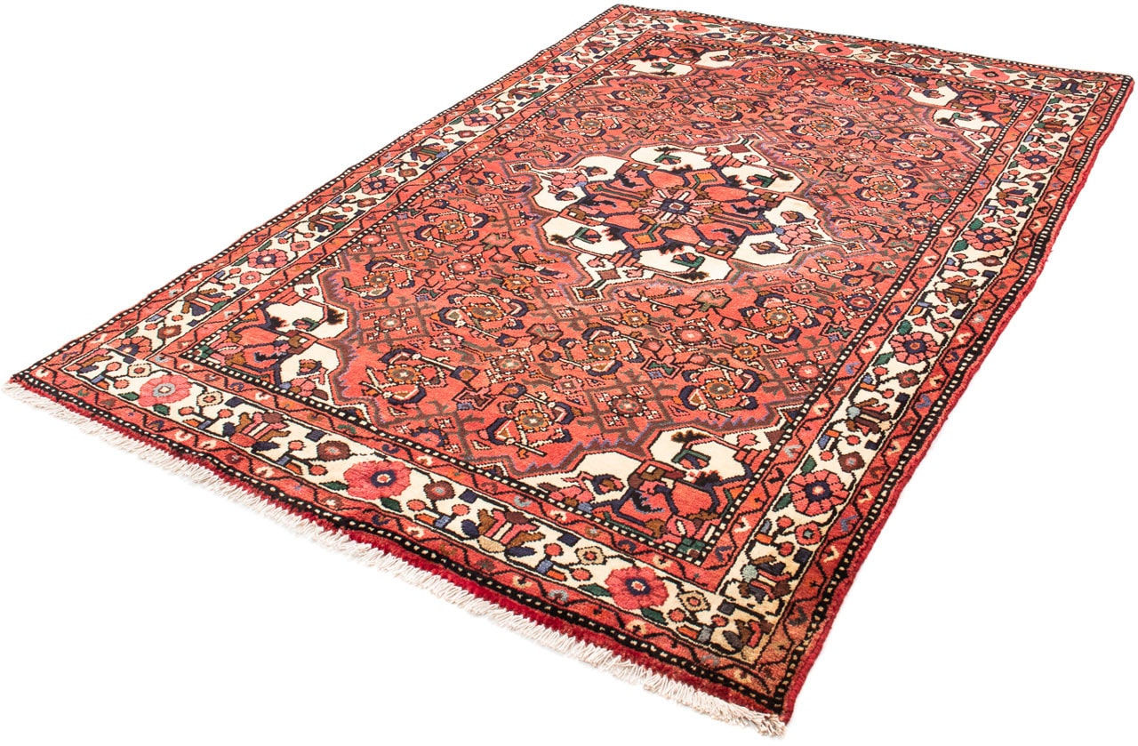 morgenland Orientteppich »Perser - Nomadic - 220 x 150 cm - rot«, rechteckig, Wohnzimmer, Handgeknüpft, Einzelstück mit Zertifikat von morgenland