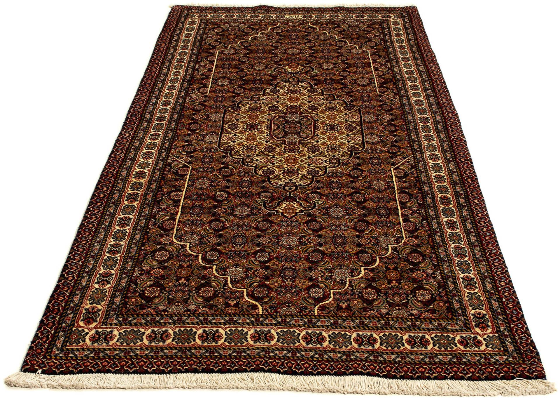 morgenland Orientteppich »Perser - Nomadic - 250 x 110 cm - braun«, rechteckig, Wohnzimmer, Handgeknüpft, Einzelstück mit Zertifikat von morgenland