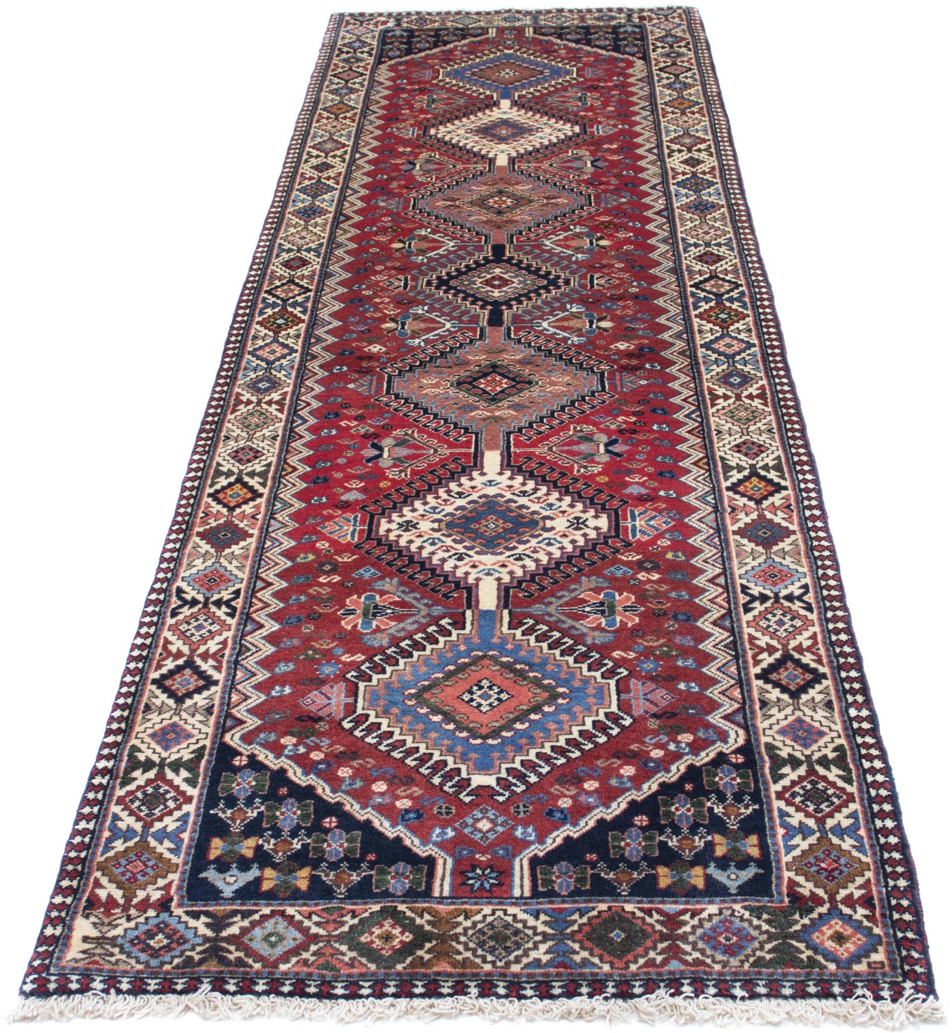 morgenland Orientteppich »Perser - Nomadic - 292 x 80 cm - hellrot«, rechteckig, 10 mm Höhe, Wohnzimmer, Handgeknüpft, Einzelstück mit Zertifikat von morgenland