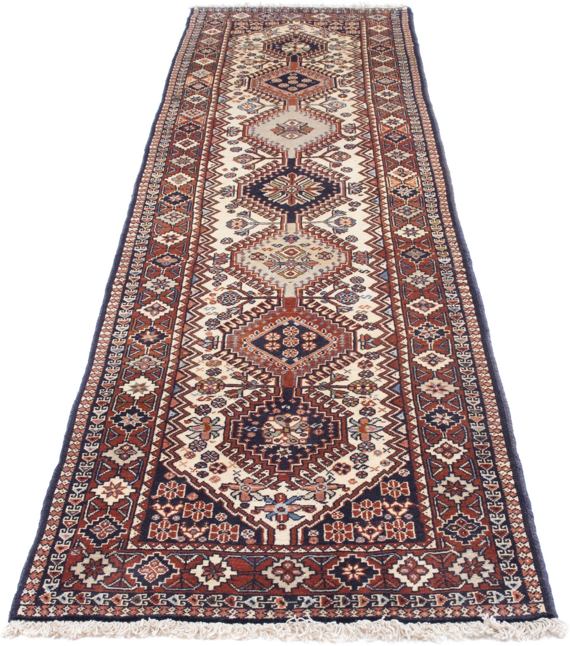 morgenland Orientteppich »Perser - Nomadic - 293 x 72 cm - beige«, rechteckig, Wohnzimmer, Handgeknüpft, Einzelstück mit Zertifikat von morgenland