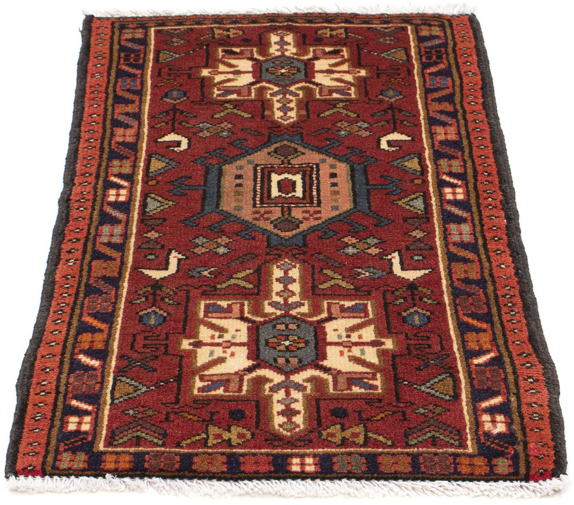 morgenland Orientteppich »Perser - Nomadic - 96 x 60 cm - braun«, rechteckig, Wohnzimmer, Handgeknüpft, Einzelstück mit Zertifikat von morgenland