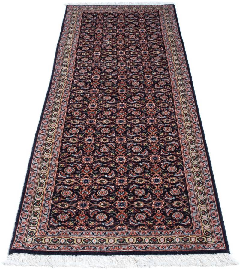 morgenland Orientteppich »Perser - Täbriz - 210 x 75 cm - dunkelblau«, rechteckig, Wohnzimmer, Handgeknüpft, Einzelstück mit Zertifikat von morgenland