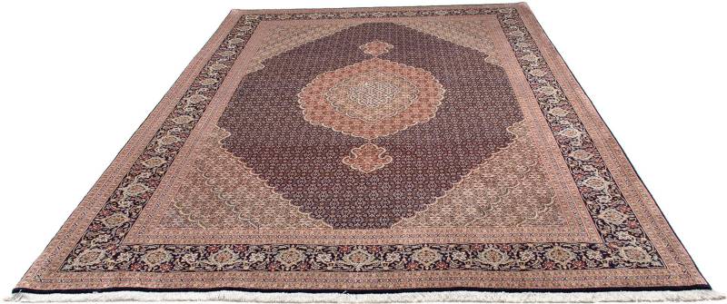 morgenland Orientteppich »Perser - Täbriz - 296 x 205 cm - dunkelblau«, rechteckig, 10 mm Höhe, Wohnzimmer, Handgeknüpft, Einzelstück mit Zertifikat von morgenland