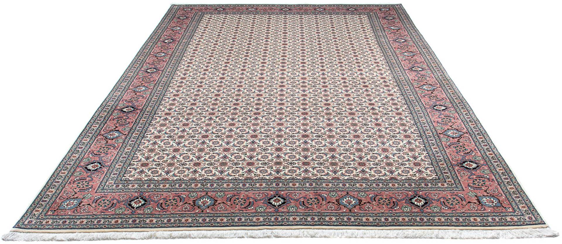 morgenland Orientteppich »Perser - Täbriz - 300 x 200 cm - beige«, rechteckig, Wohnzimmer, Handgeknüpft, Einzelstück mit Zertifikat von morgenland