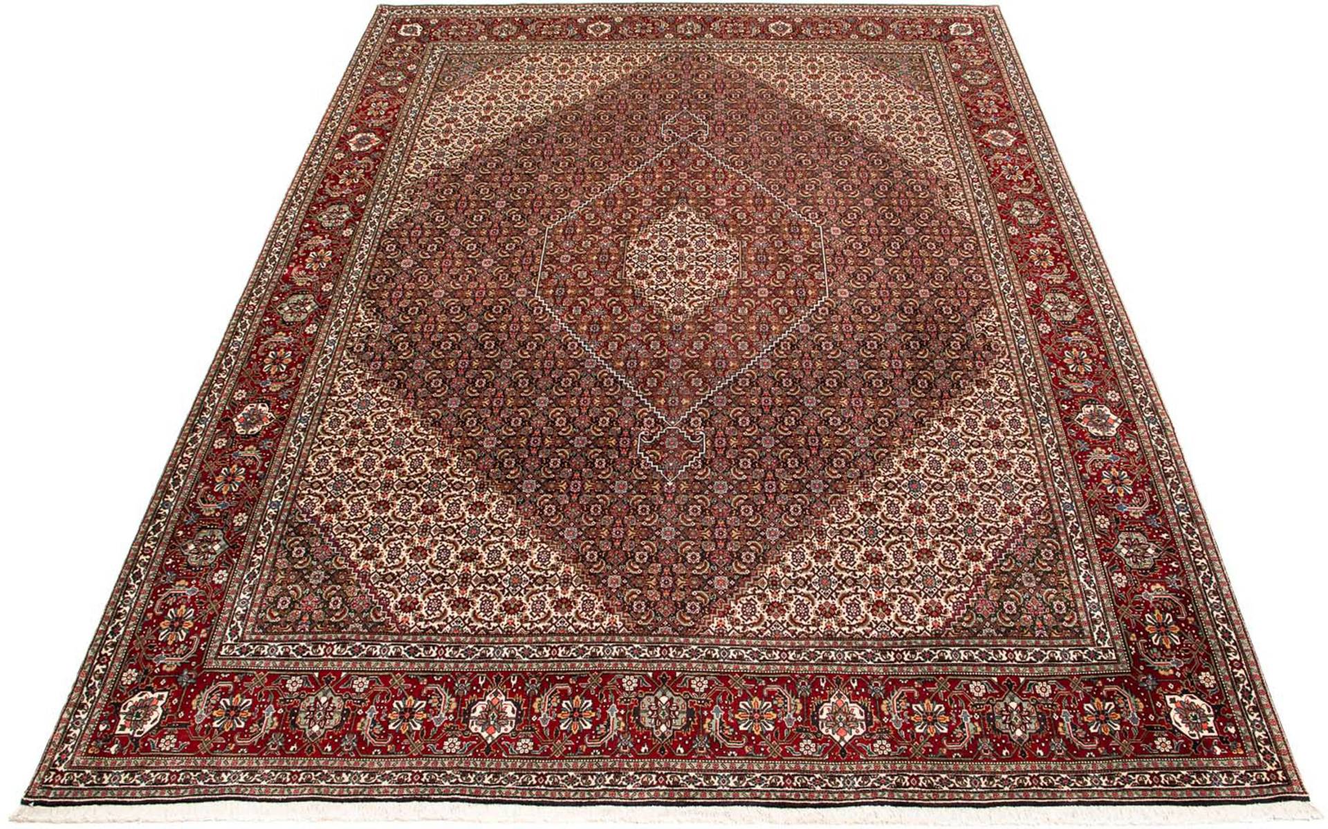 morgenland Orientteppich »Perser - Täbriz - 391 x 302 cm - mehrfarbig«, rechteckig, 10 mm Höhe, Wohnzimmer, Handgeknüpft, Einzelstück mit Zertifikat von morgenland