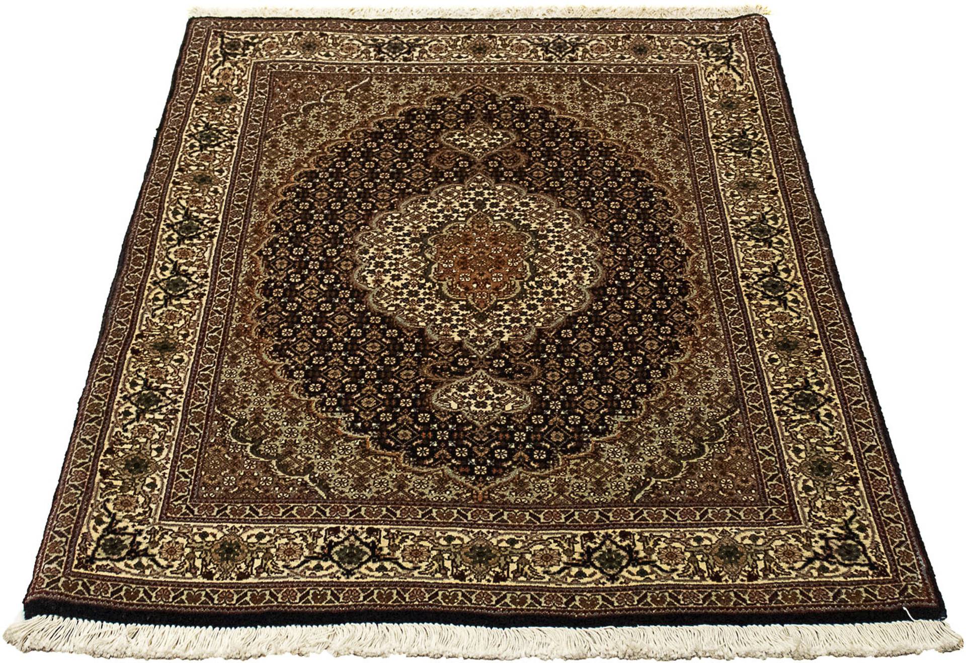 morgenland Orientteppich »Perser - Täbriz - Royal - 114 x 83 cm - dunkelblau«, rechteckig, Wohnzimmer, Handgeknüpft, Einzelstück mit Zertifikat von morgenland